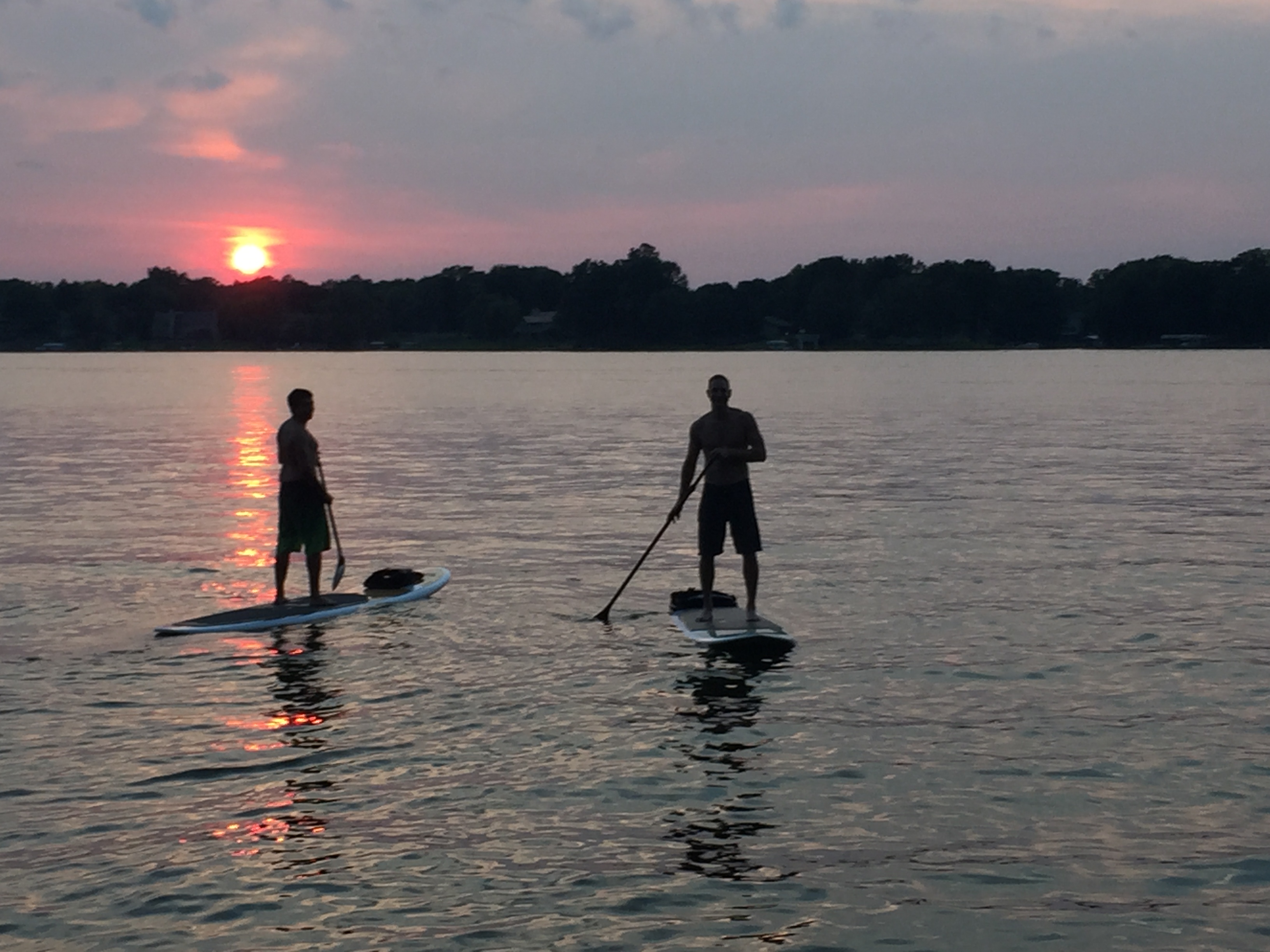 Paddle boarding